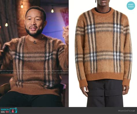 john legend burberry sweater|john legend outfits.